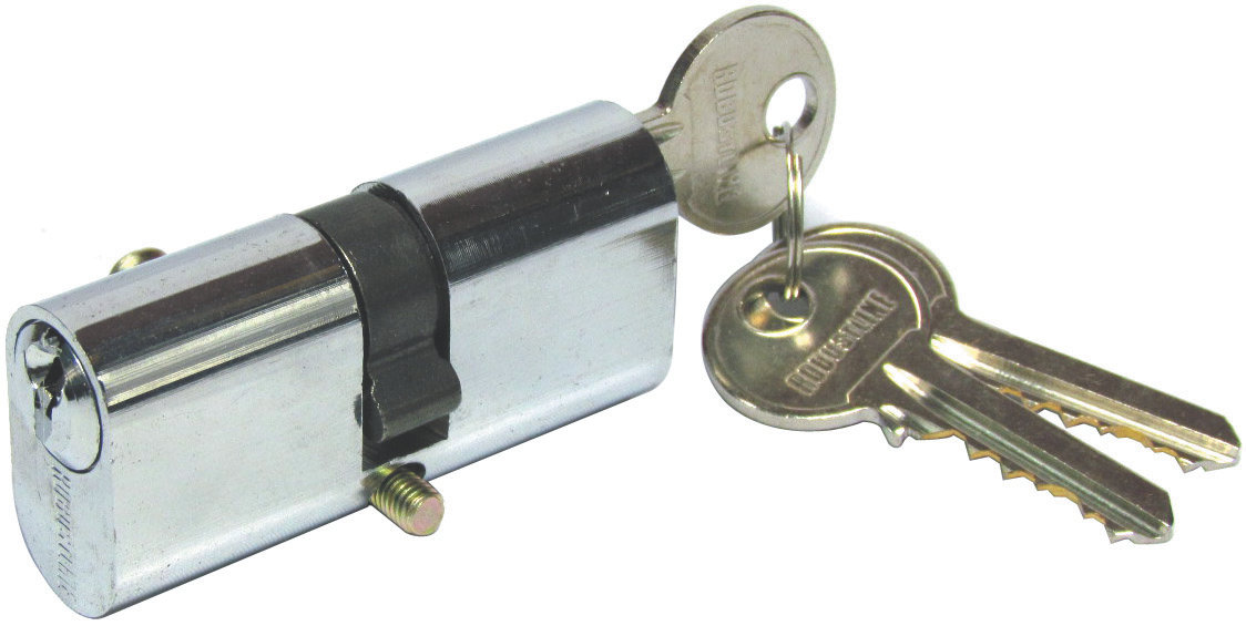 Robustline Locks & Cylinders Cylinder Small Oval Cylinder Brass Double Side Key Stainless Steel/Brass Security Lock Hardware